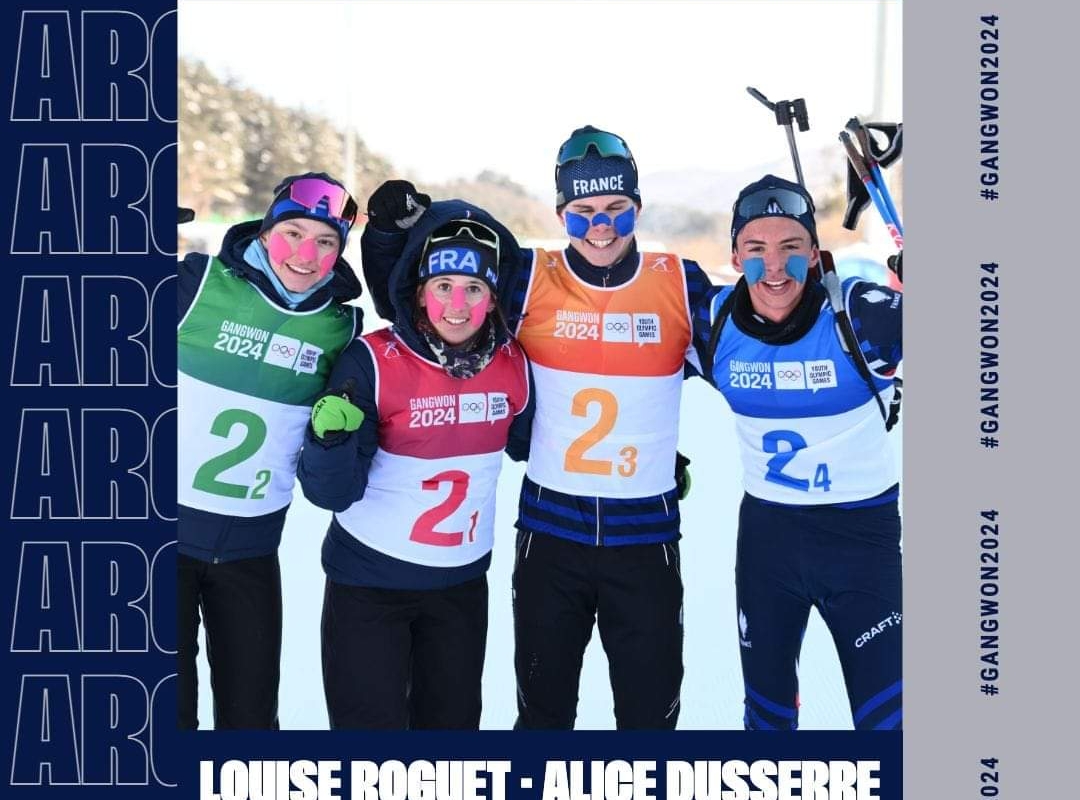 Louise vice championne olympique de la jeunesse en relais
